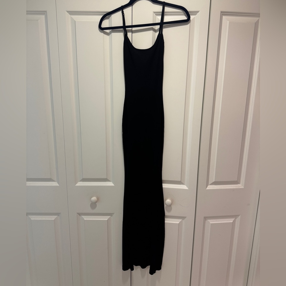 SKIMS, Soft Lounge Ribbed Maxi Slip Dress XS